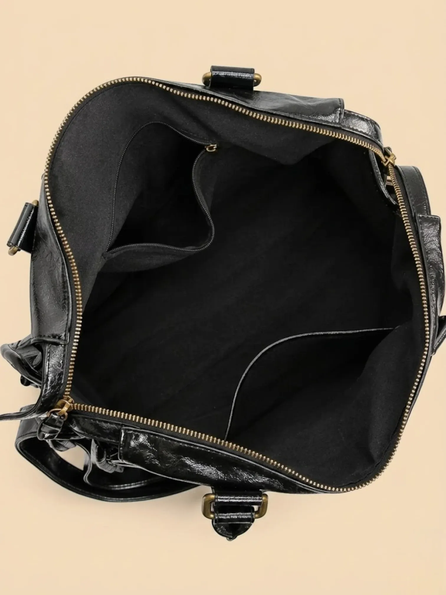 Sac a main de cours large Noir