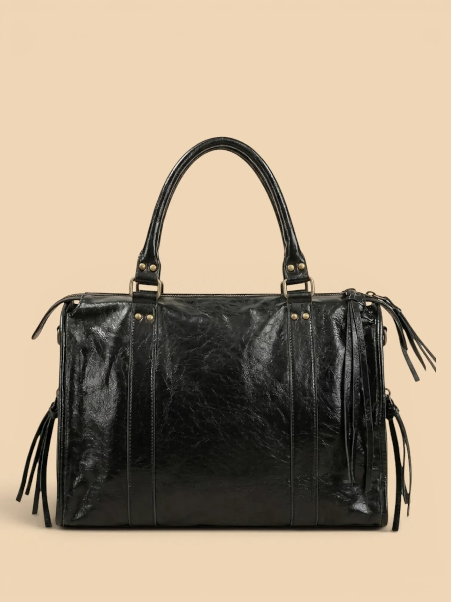 Sac a main de cours large Noir