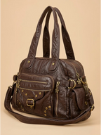 Sac a Main de Cours Y2K Fleur Café