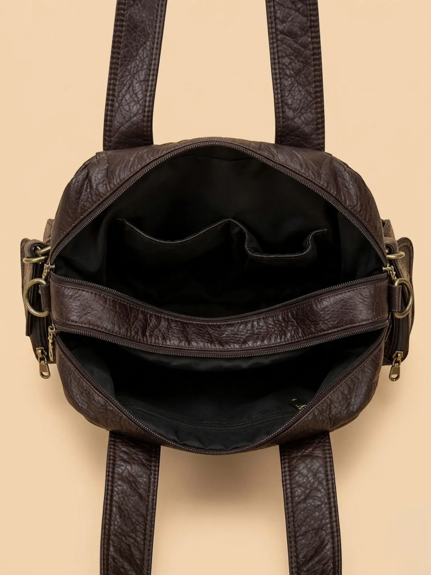 Sac a Main de Cours Y2K Fleur Café