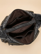 Sac a Main de Cours Y2K Multipoche Rétro Noir