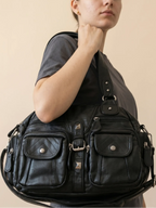 Sac a Main de Cours Y2K Ovale Noir