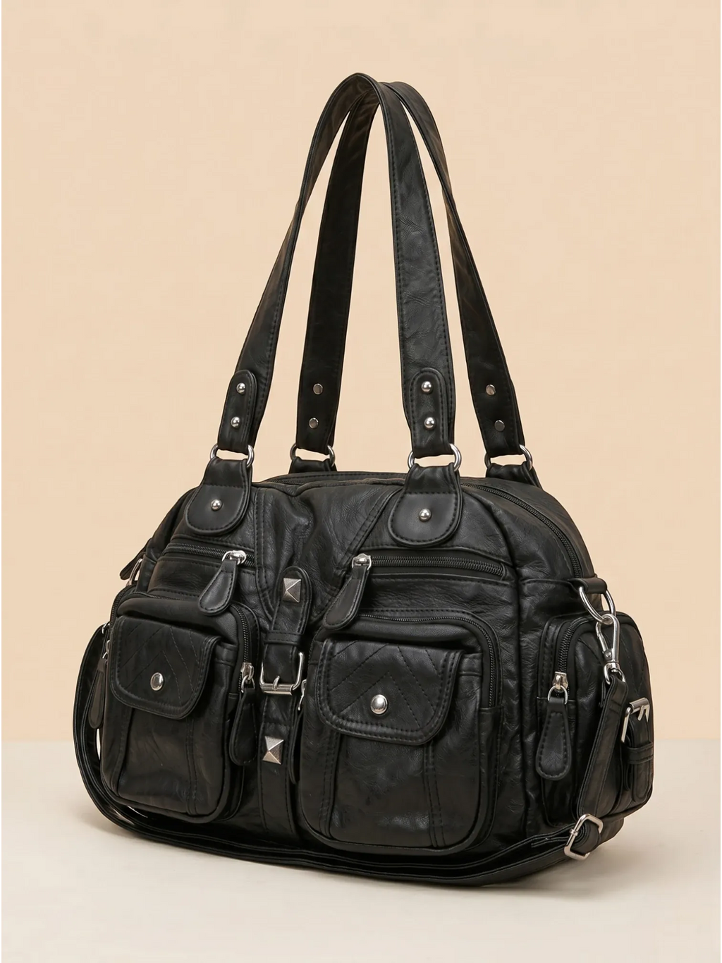 Sac a Main de Cours Y2K Ovale Noir