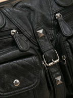 Sac a Main de Cours Y2K Ovale Noir
