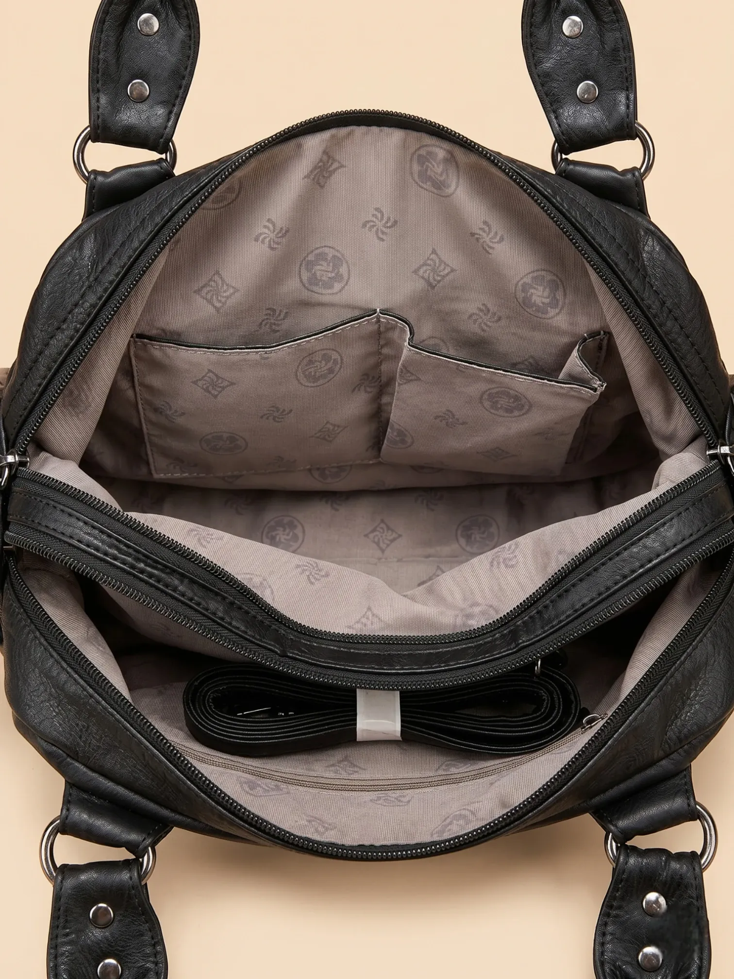 Sac a Main de Cours Y2K Ovale Noir
