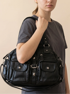 Sac a Main de Cours Y2K Ovale Noir
