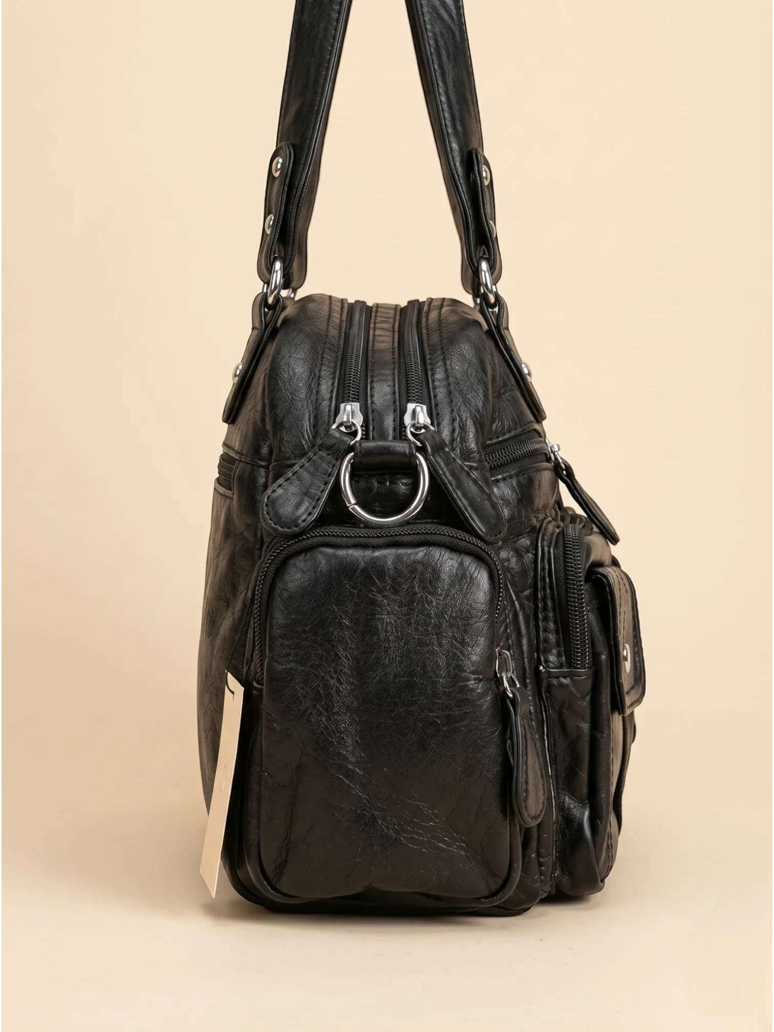 Sac a Main de Cours Y2K Ovale Noir