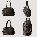 Sac Bandoulière de Cours en Cuir Vintage