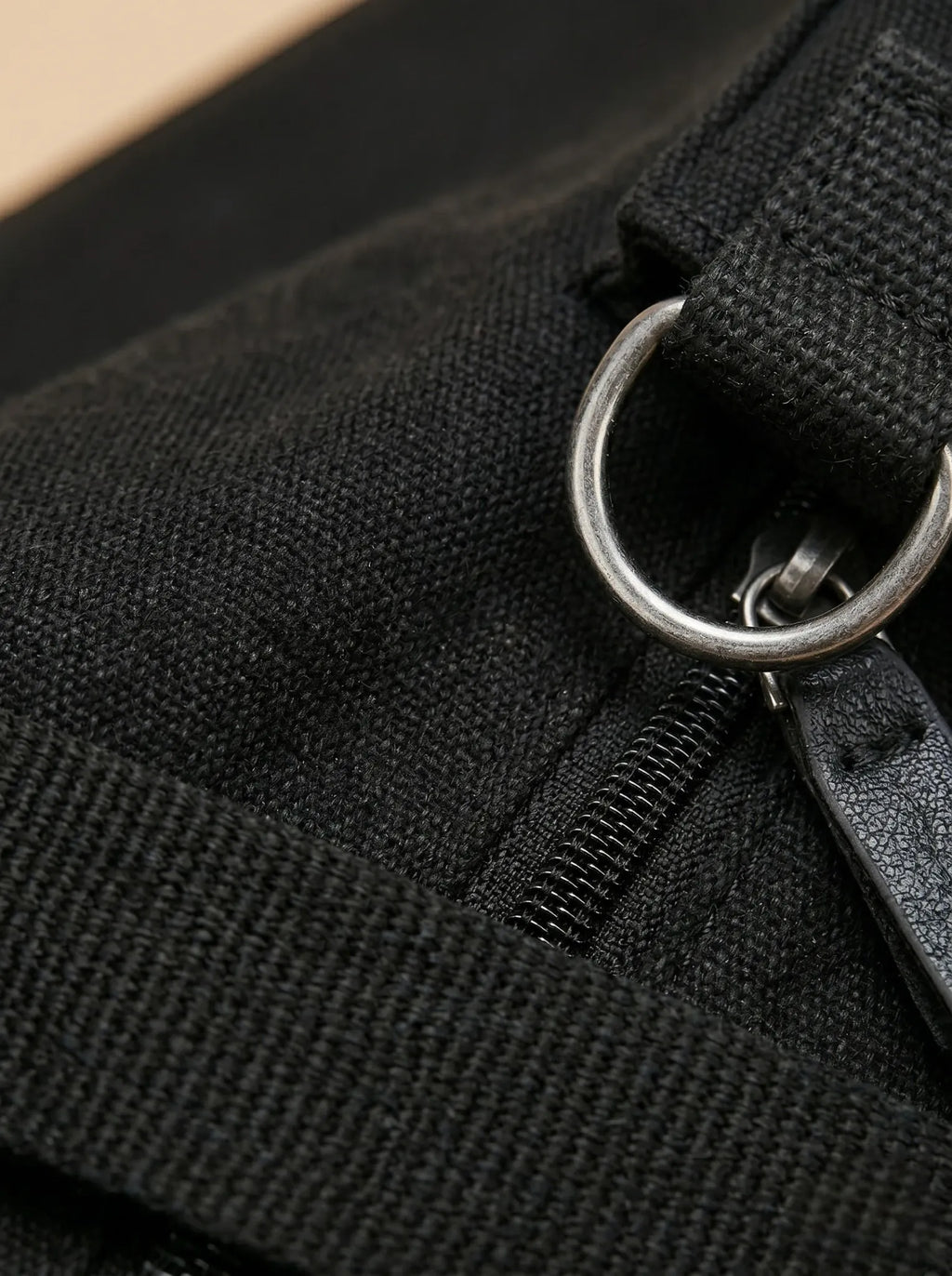 Sac Bandoulière de Cours Minimaliste Noir