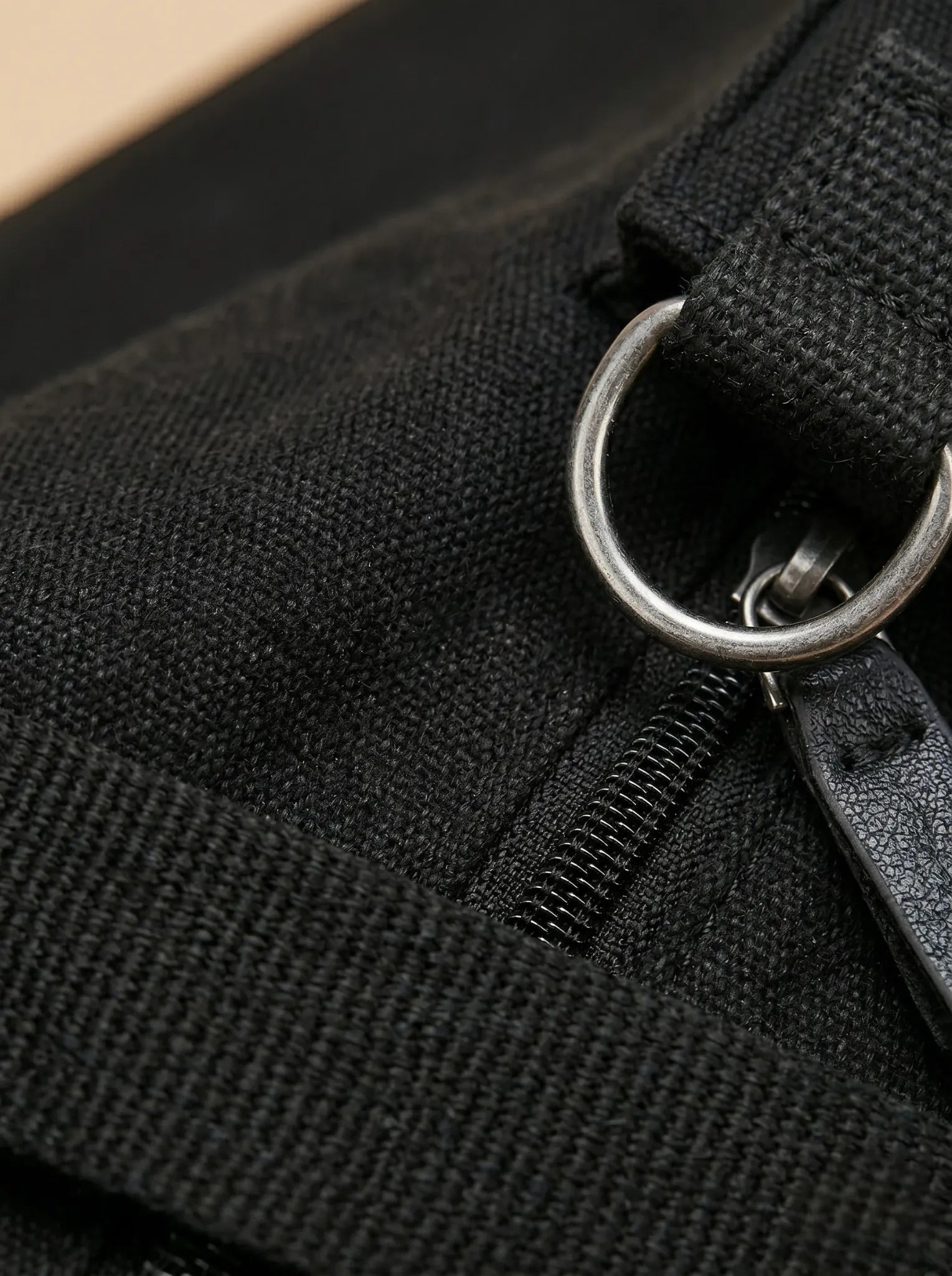 Sac Bandoulière de Cours Minimaliste Noir