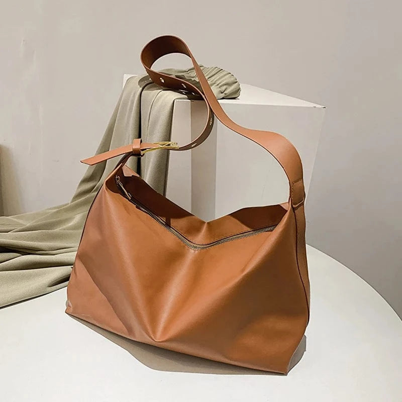Sac Bandoulière en Cuir Souple brown