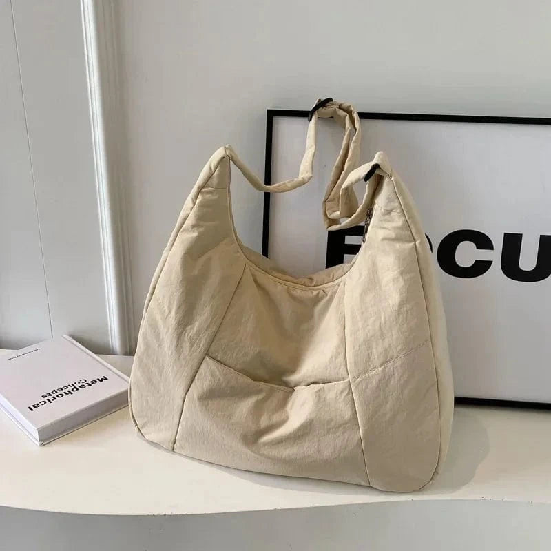 Sac Bandoulière en Toile Beige