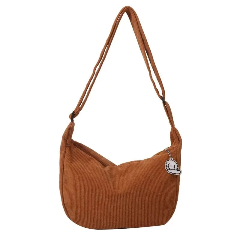 Sac Besace de Cours en Velour
