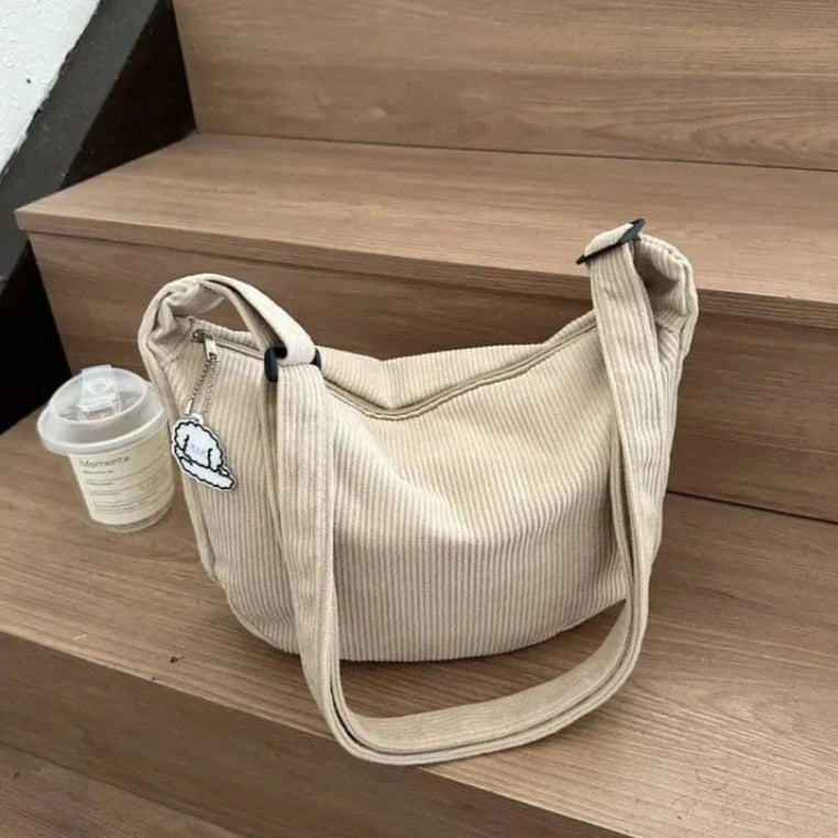 Sac Besace de Cours en Velour