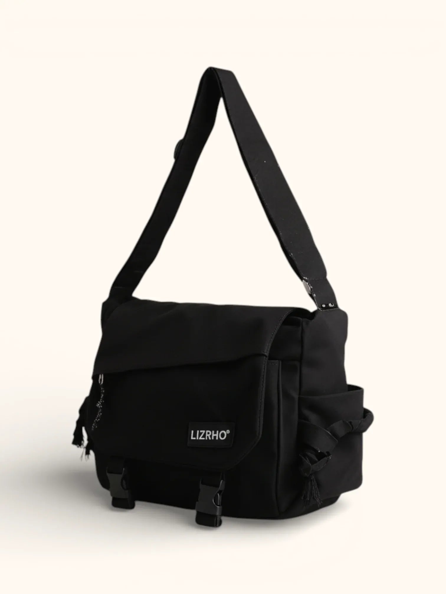 Sac Besace de Cours Kawaii Noir