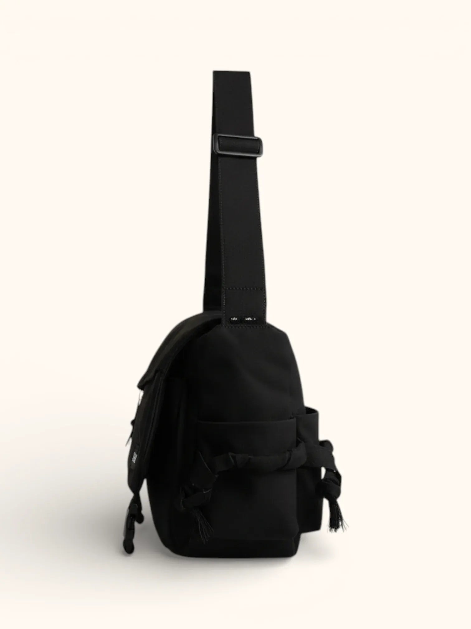 Sac Besace de Cours Kawaii Noir