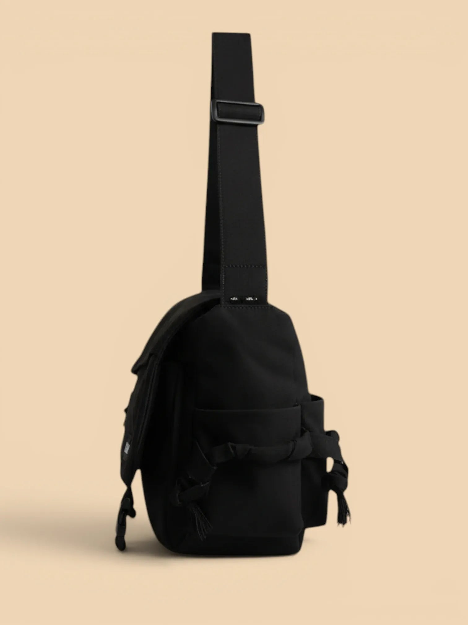Sac Besace de Cours Kawaii Noir