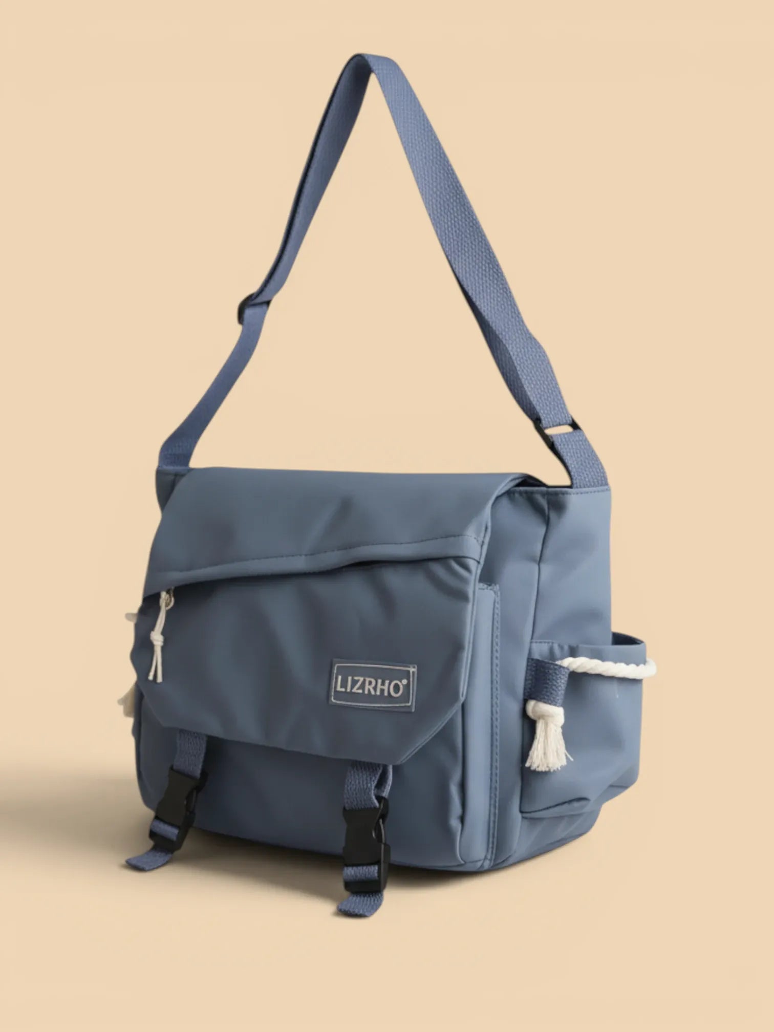 Sac Besace de Cours Kawaii Bleu