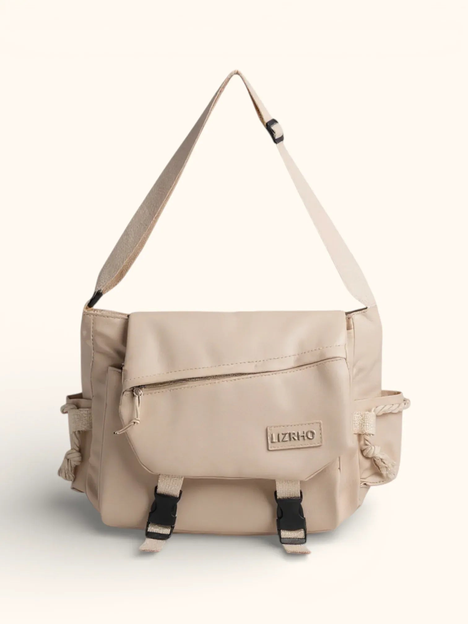 Sac Besace de Cours Kawaii Blanc