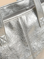Sac Cabas Argenté Argent