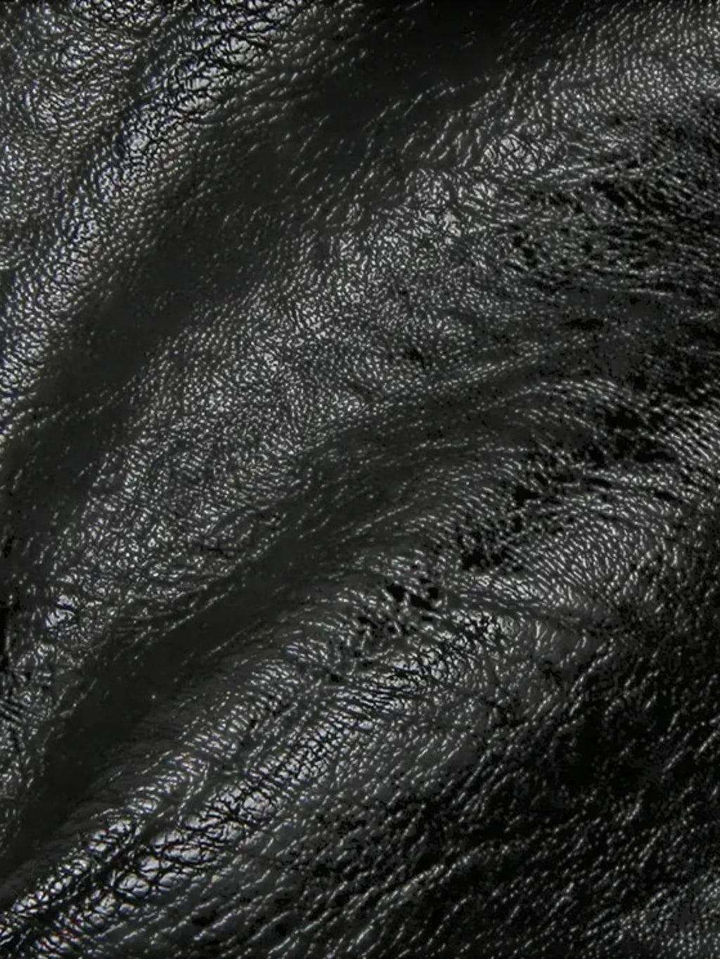 Sac Cabas Aviateur en Similicuir Noir
