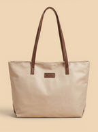 Sac Cabas Beige en Toile Beige