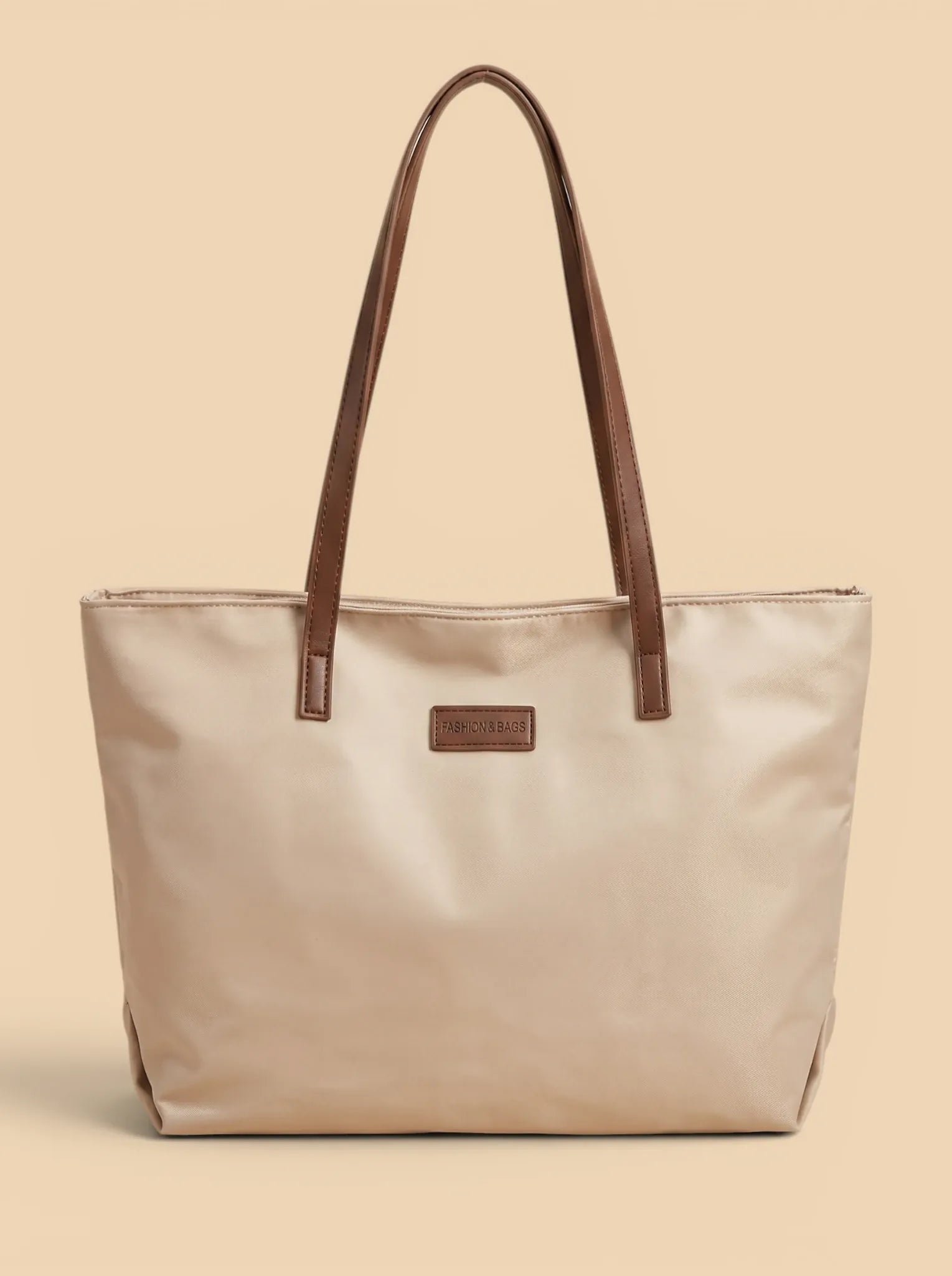 Sac Cabas Beige en Toile Beige