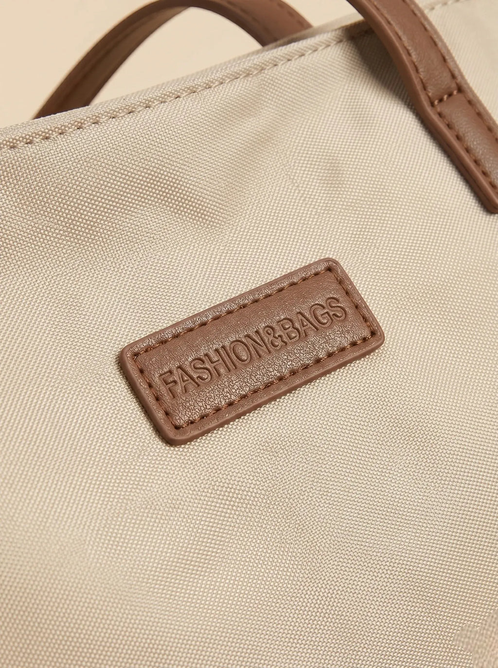 Sac Cabas Beige en Toile Beige