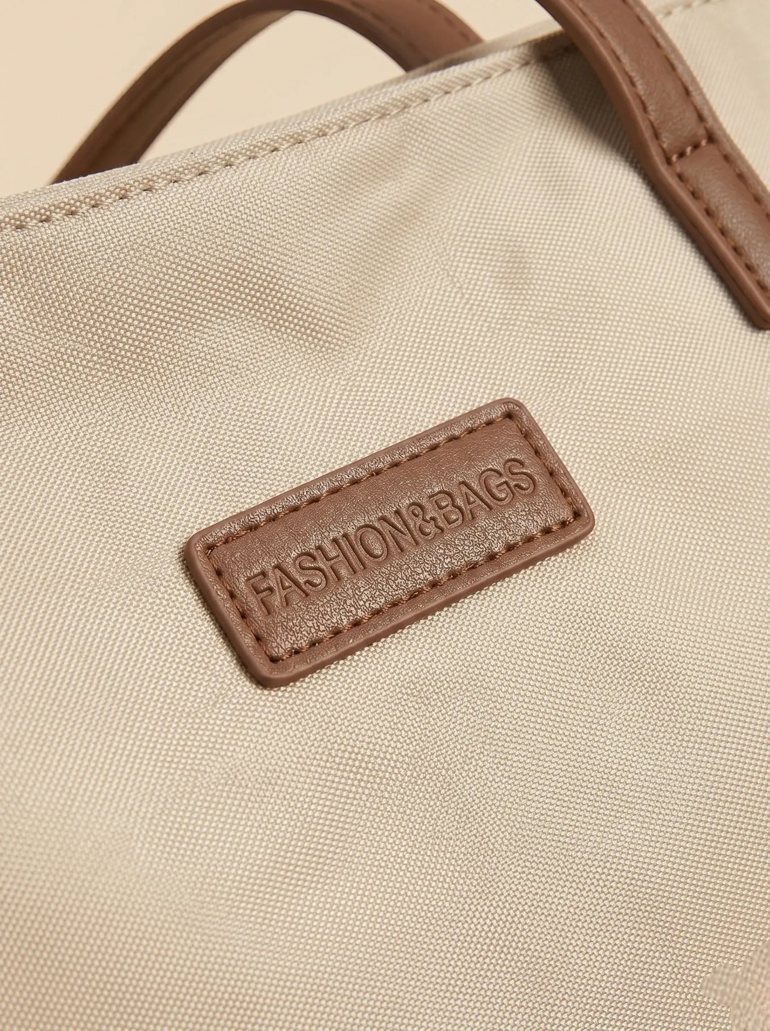 Sac Cabas Beige en Toile Beige