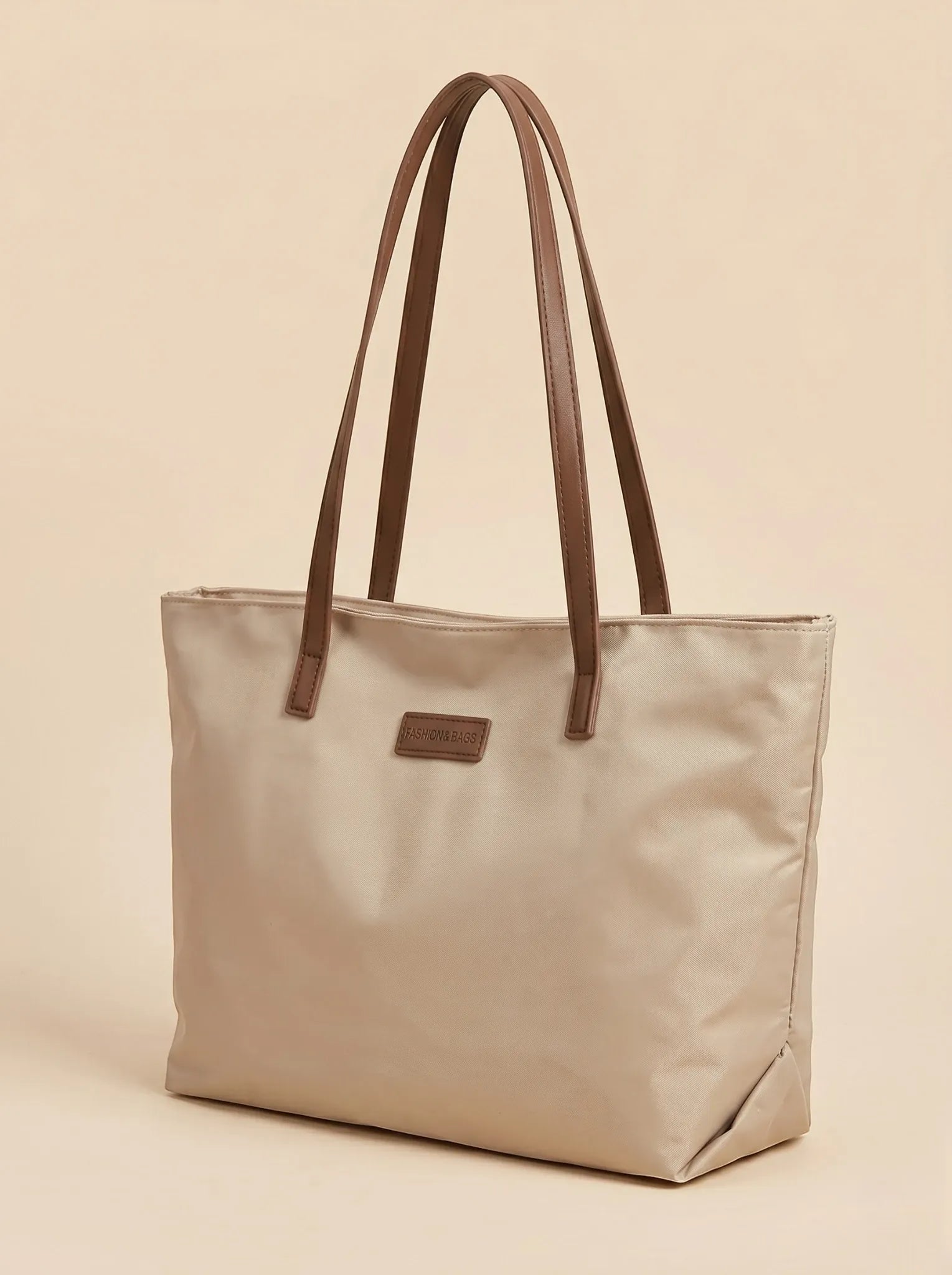 Sac Cabas Beige en Toile Beige