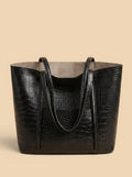 Sac Cabas Croco Noir Noir