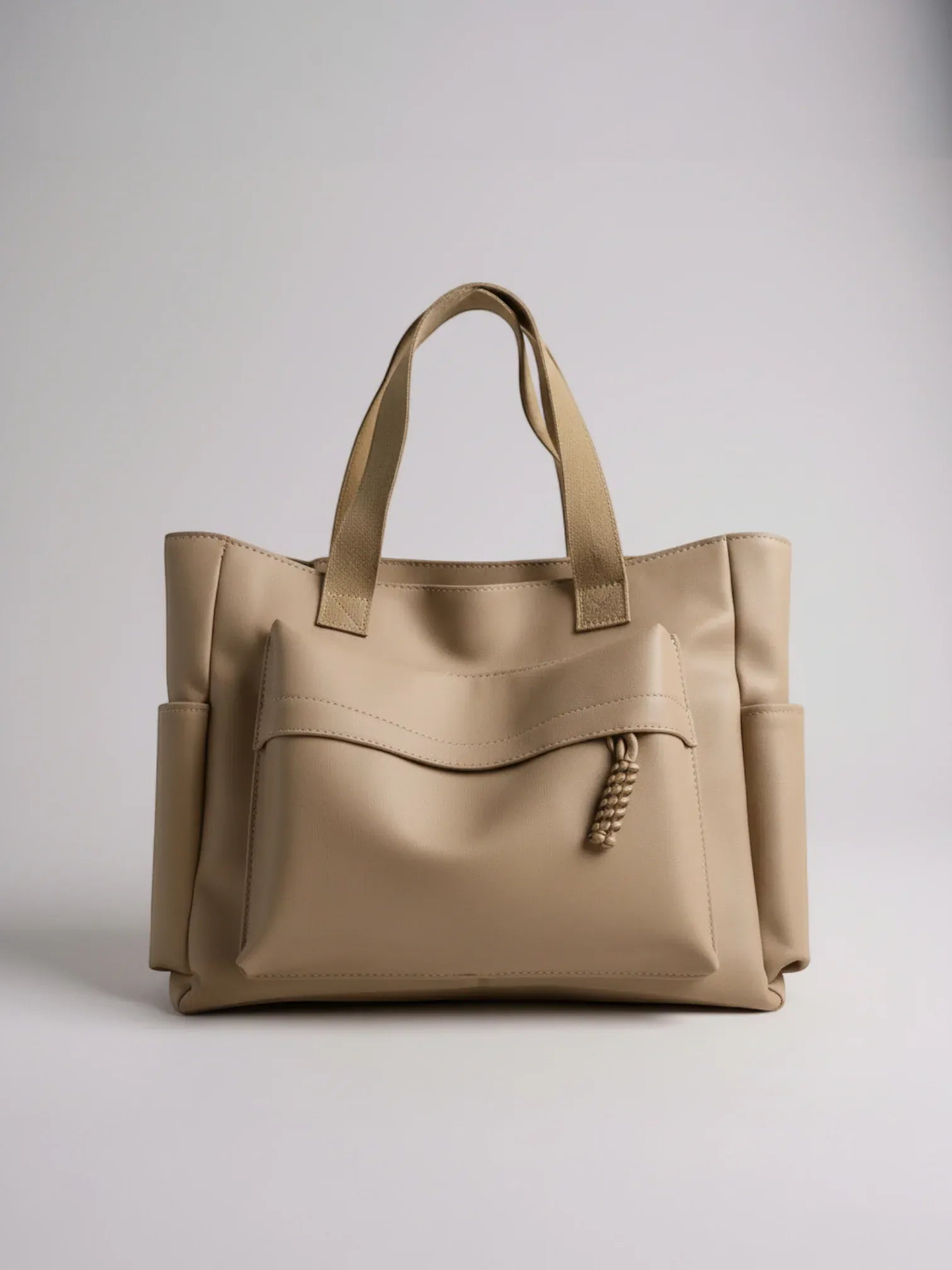 Sac Cabas de Cours en Toile Imperméable Khaki