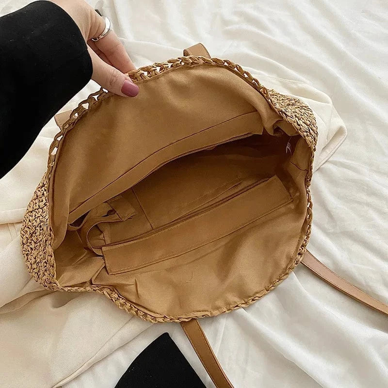 Sac Cabas de Cours Rond Macramé