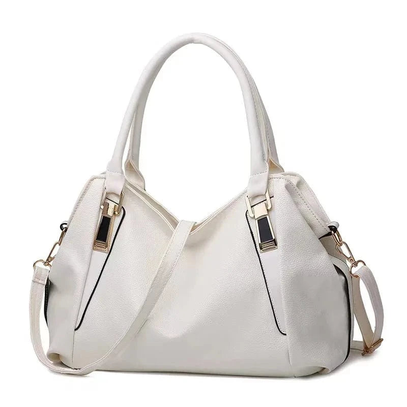 Sac Cabas de Cours Simili Cuir beige