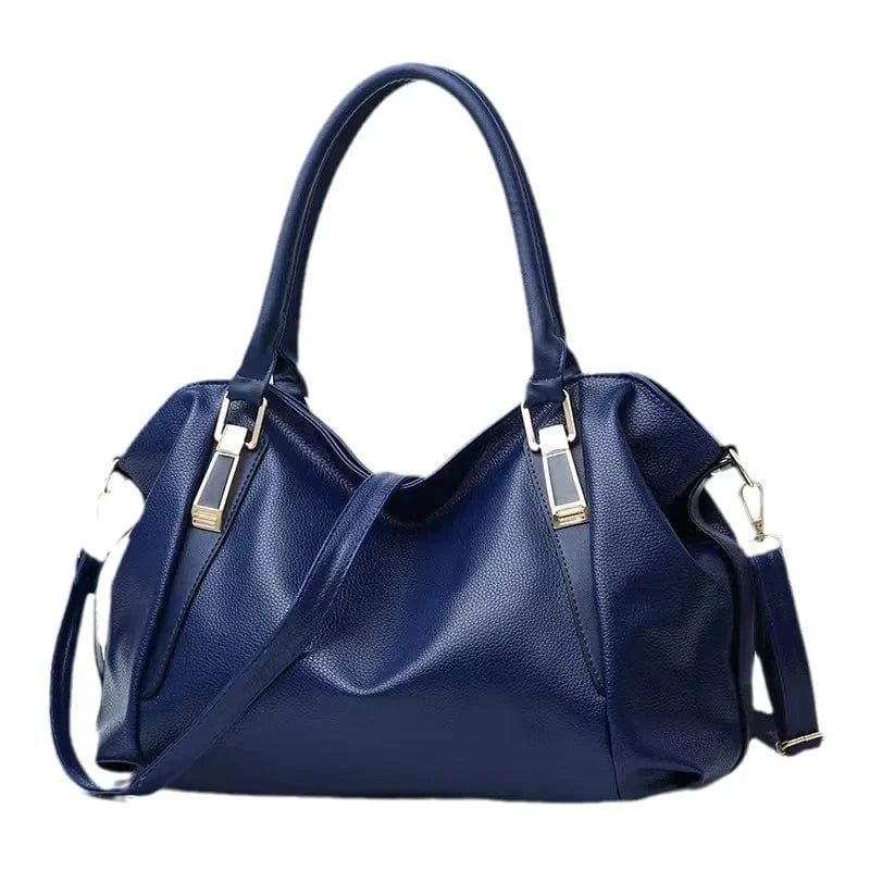 Sac Cabas de Cours Simili Cuir blue