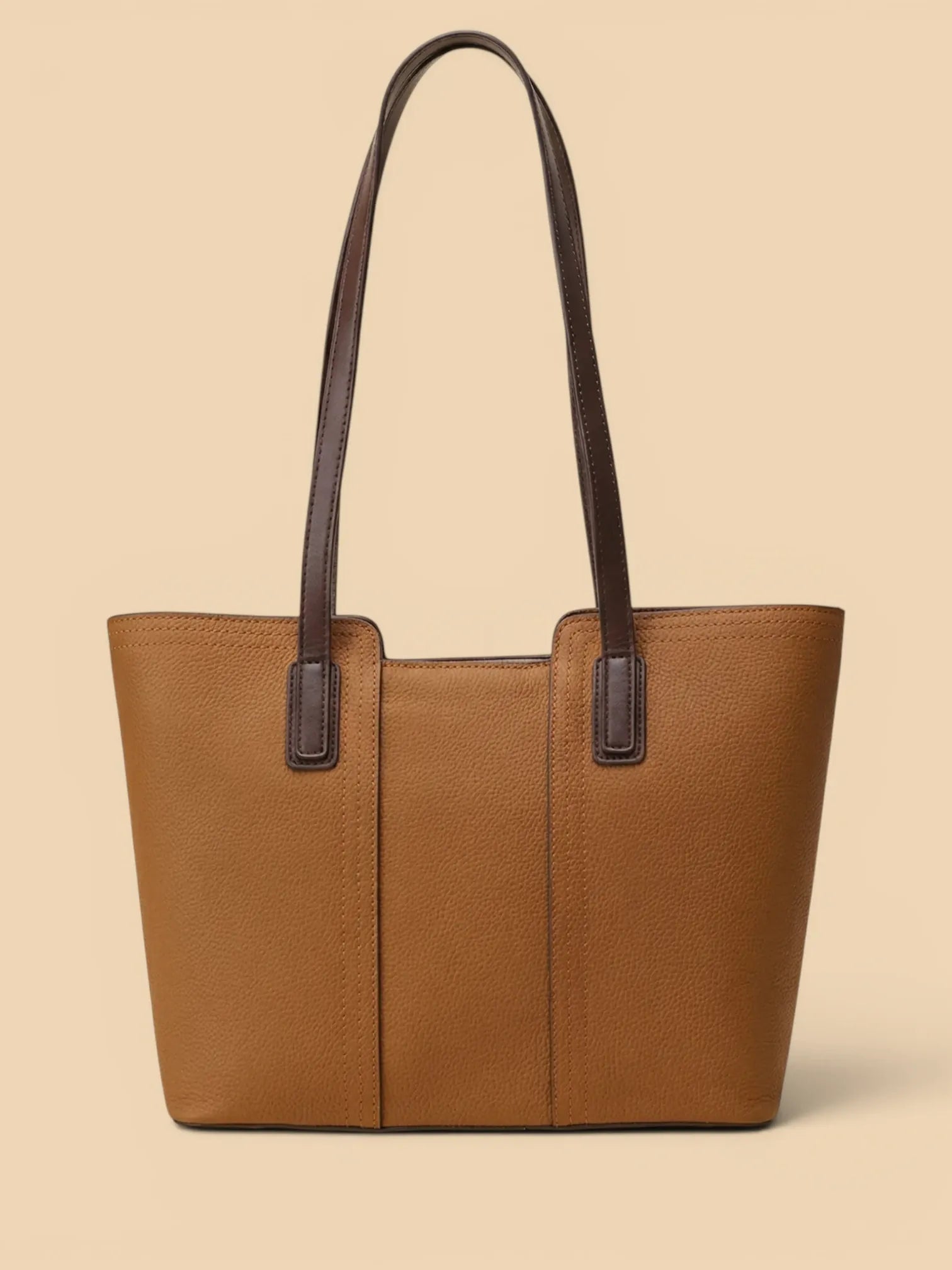 Sac Cabas en Cuir Robuste Camel