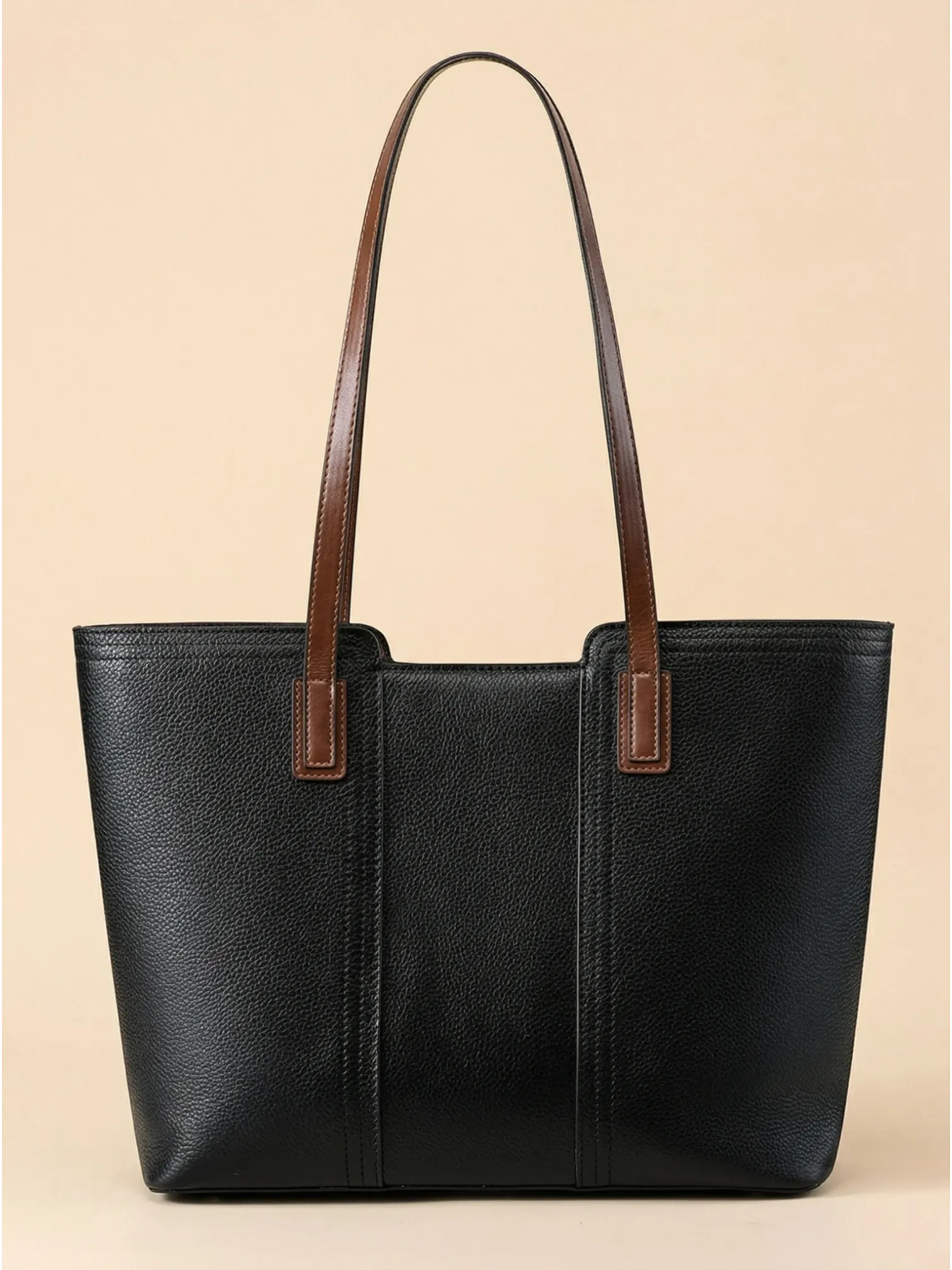 Sac Cabas en Cuir Robuste Noir