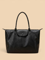 Sac Cabas en Cuir Vegan Souple Noir