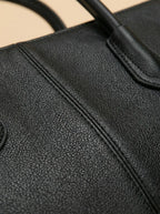 Sac Cabas en Cuir Vegan Structuré Noir