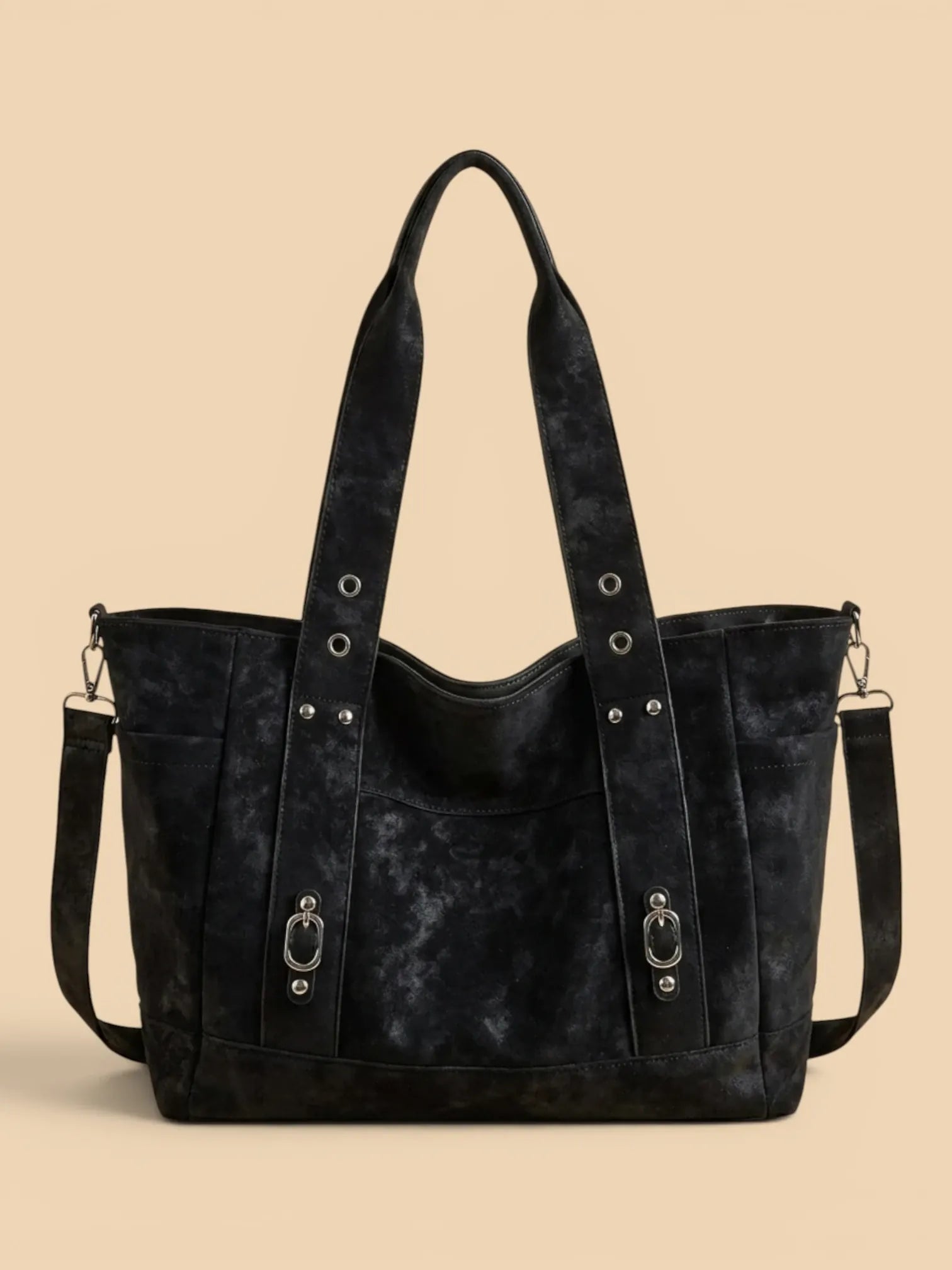 Sac Cabas en Nubuck Vegan Noir