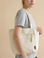 Sac Cabas en Toile Blanche Blanc