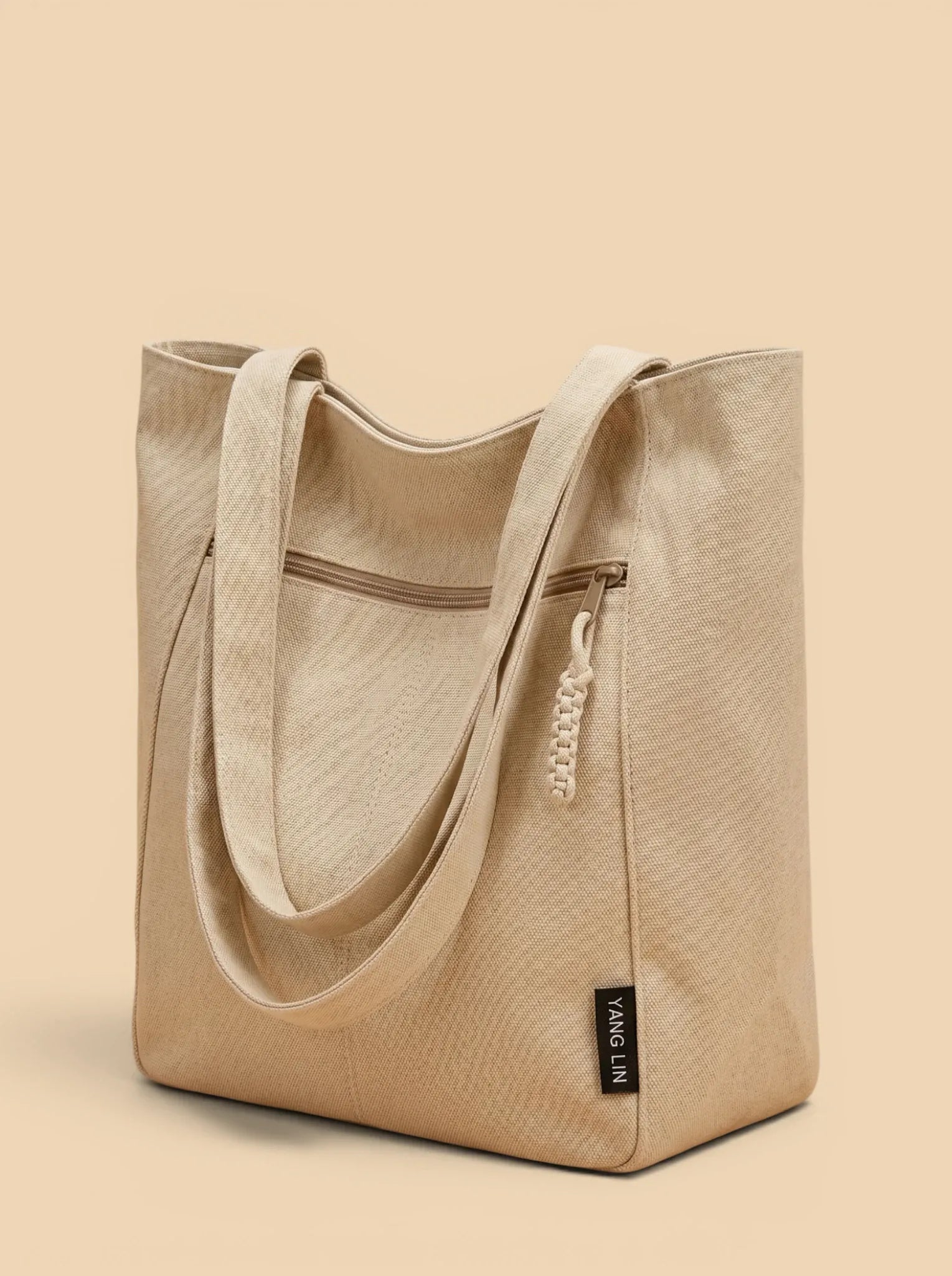 Sac Cabas en Toile Khaki Khaki