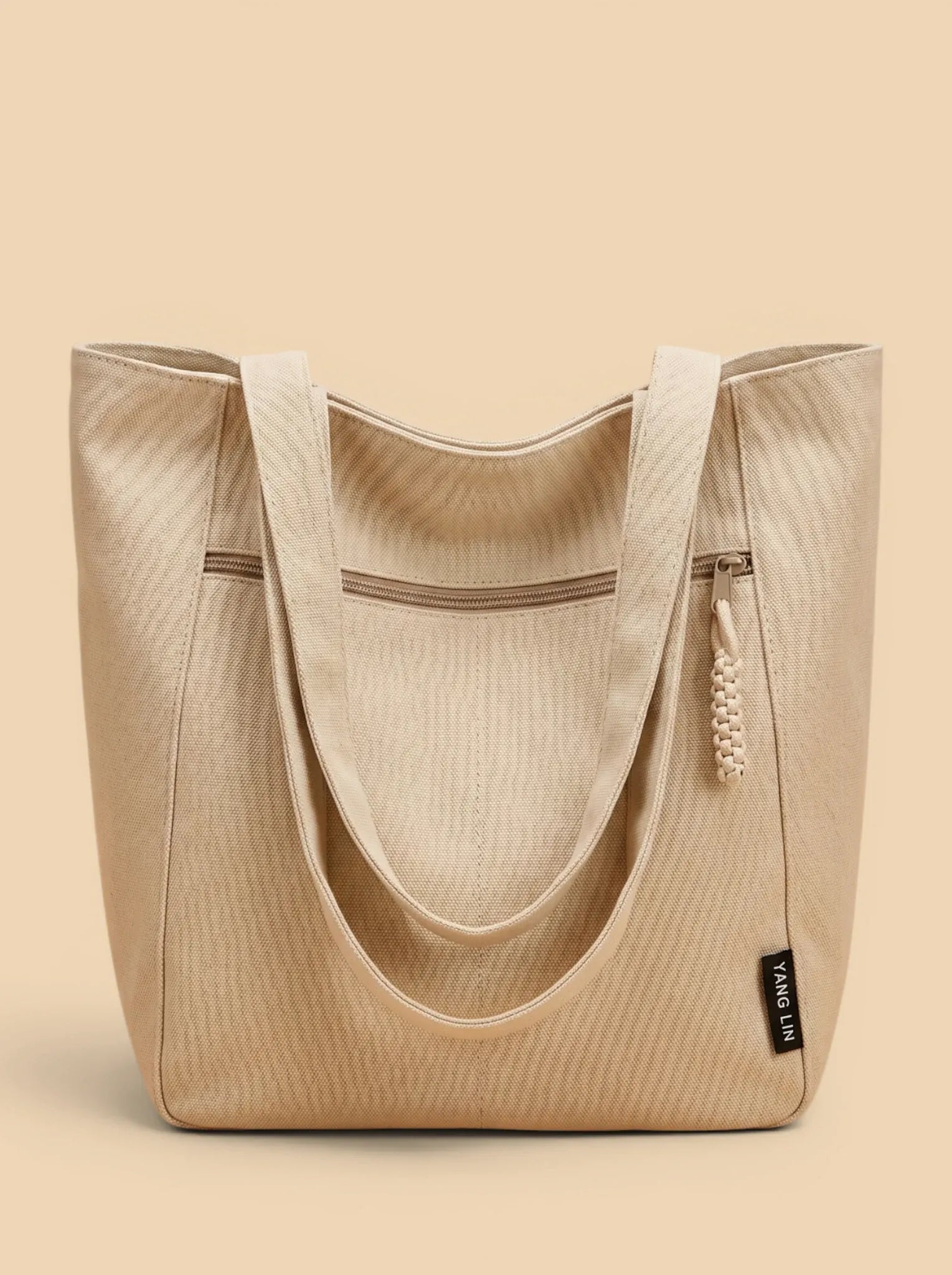 Sac Cabas en Toile Khaki Khaki