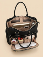 Sac cabas femme porte gourde ordinateur portable Noir / 16 pouces