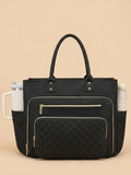 Sac cabas femme porte gourde ordinateur portable Noir / 16 pouces