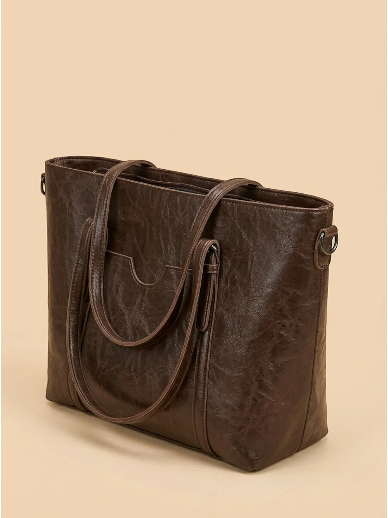 Sac cabas Fin en Cuir Vegan Café