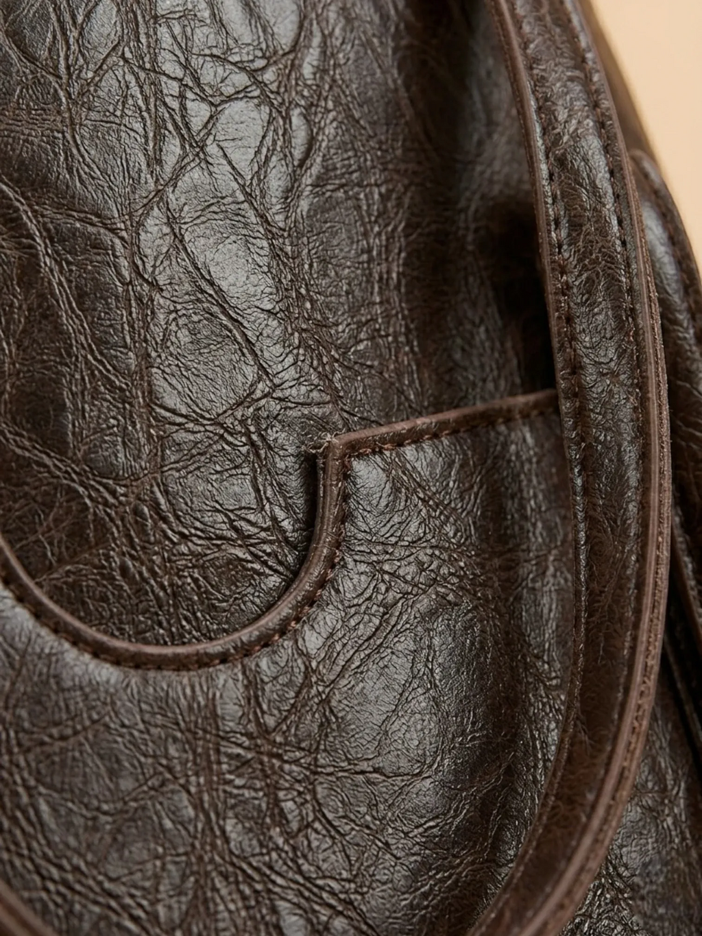 Sac cabas Fin en Cuir Vegan Café