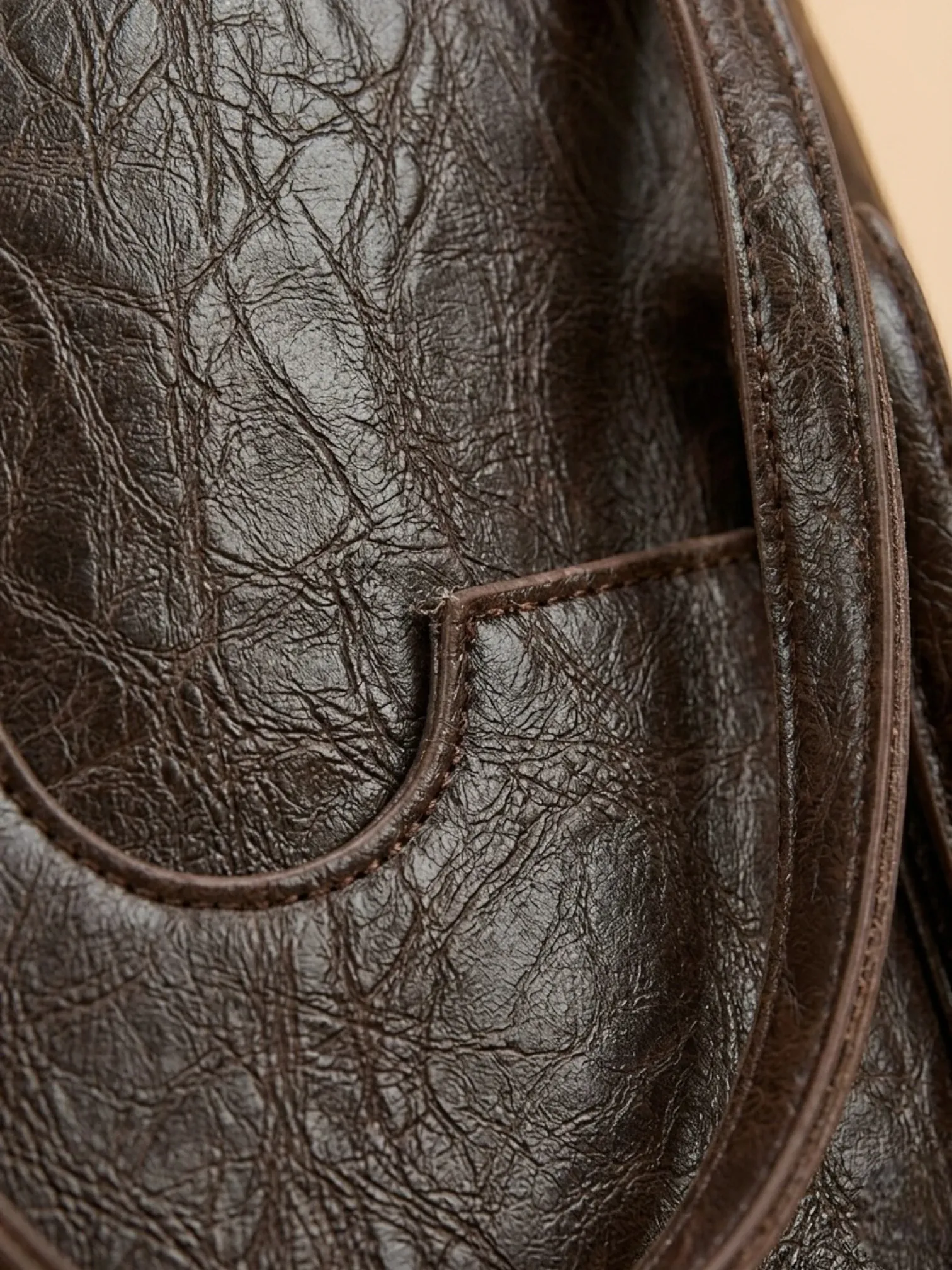 Sac cabas Fin en Cuir Vegan Café