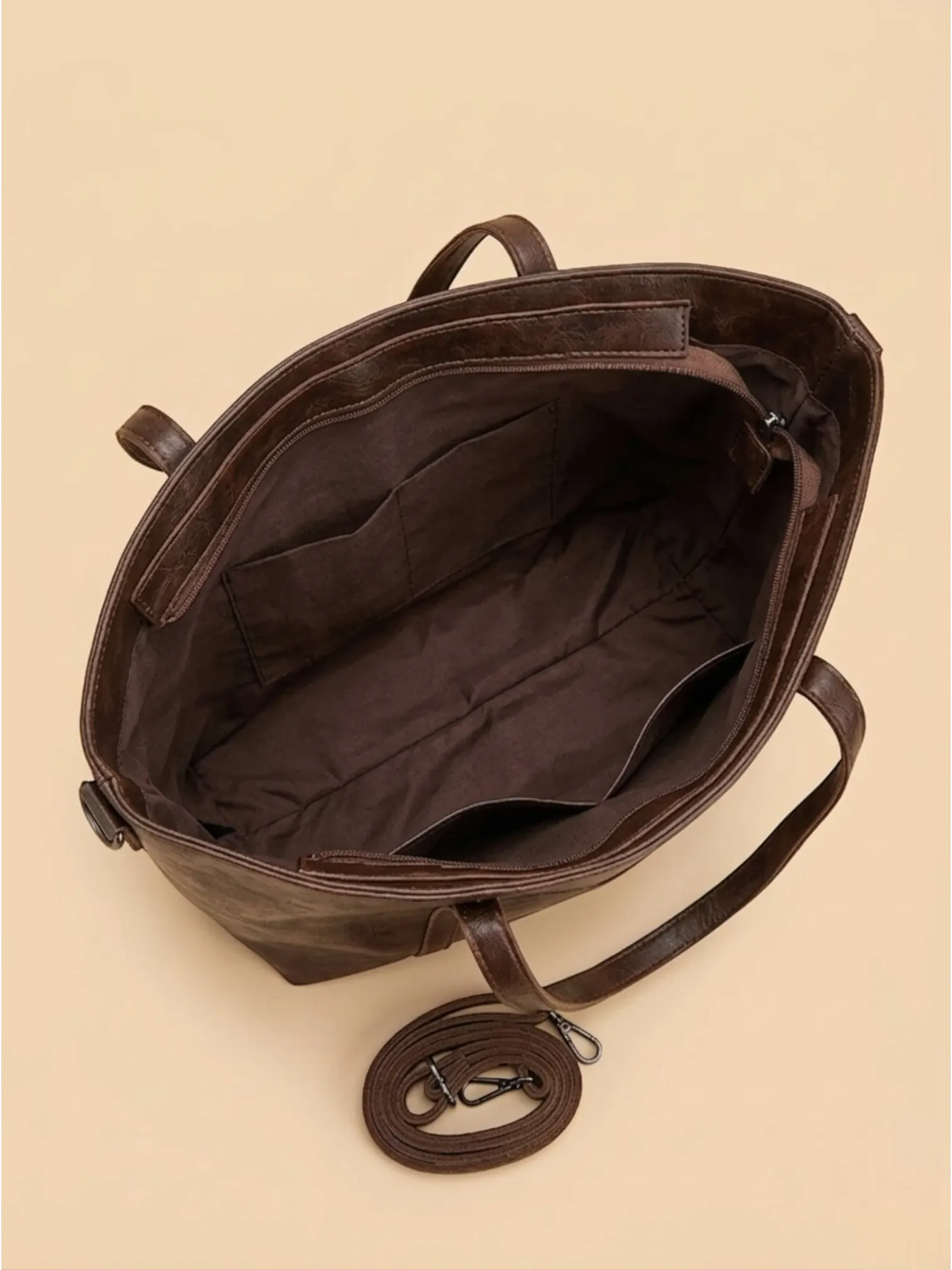 Sac cabas Fin en Cuir Vegan Café