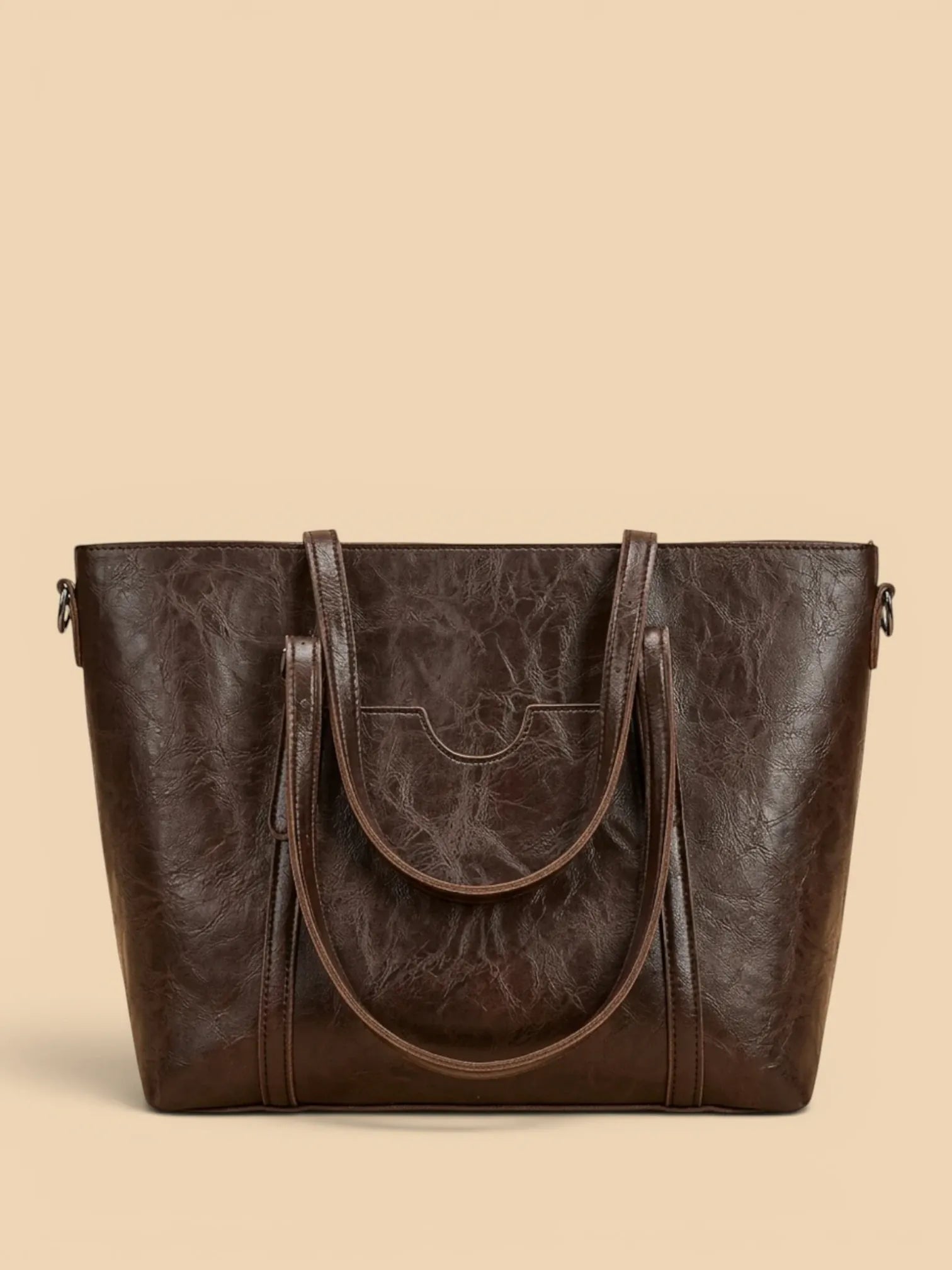 Sac cabas Fin en Cuir Vegan Café